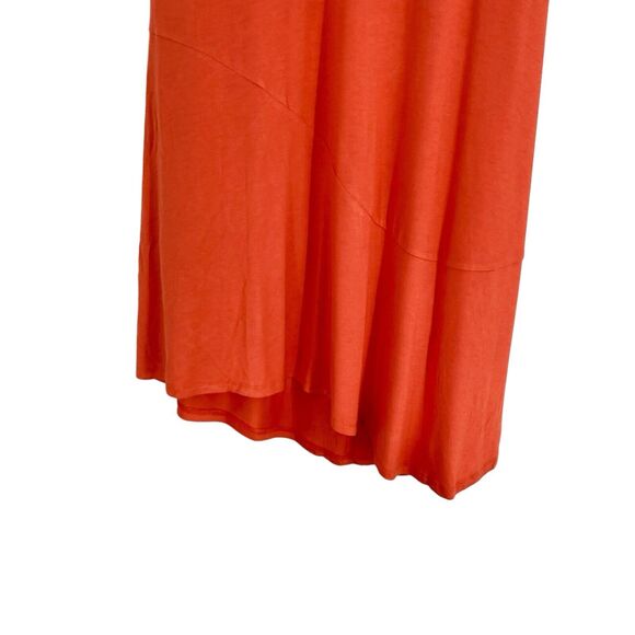 Simply Vera Women's size Large Coral V-Neck Sleeveless A-line Midi Knit Dress - Picture 5 of 8